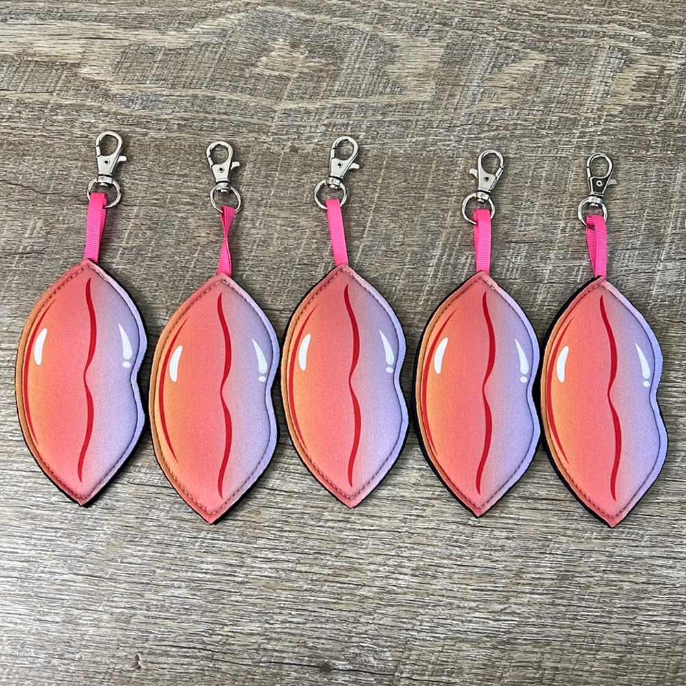 Lip Keychain Cosmetic Holder (5)